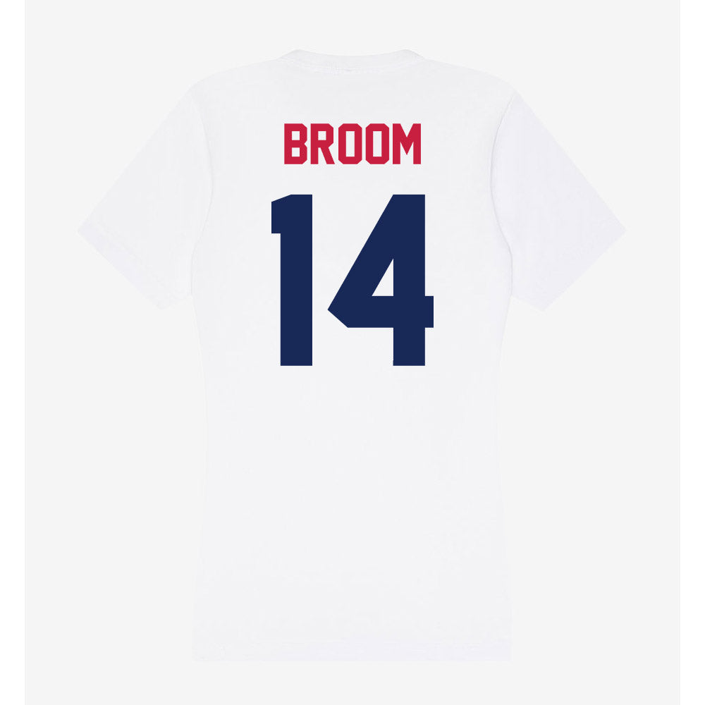 South Alabama - NCAA Men's Basketball : John Broom - Women's V-Neck T-Shirt-1