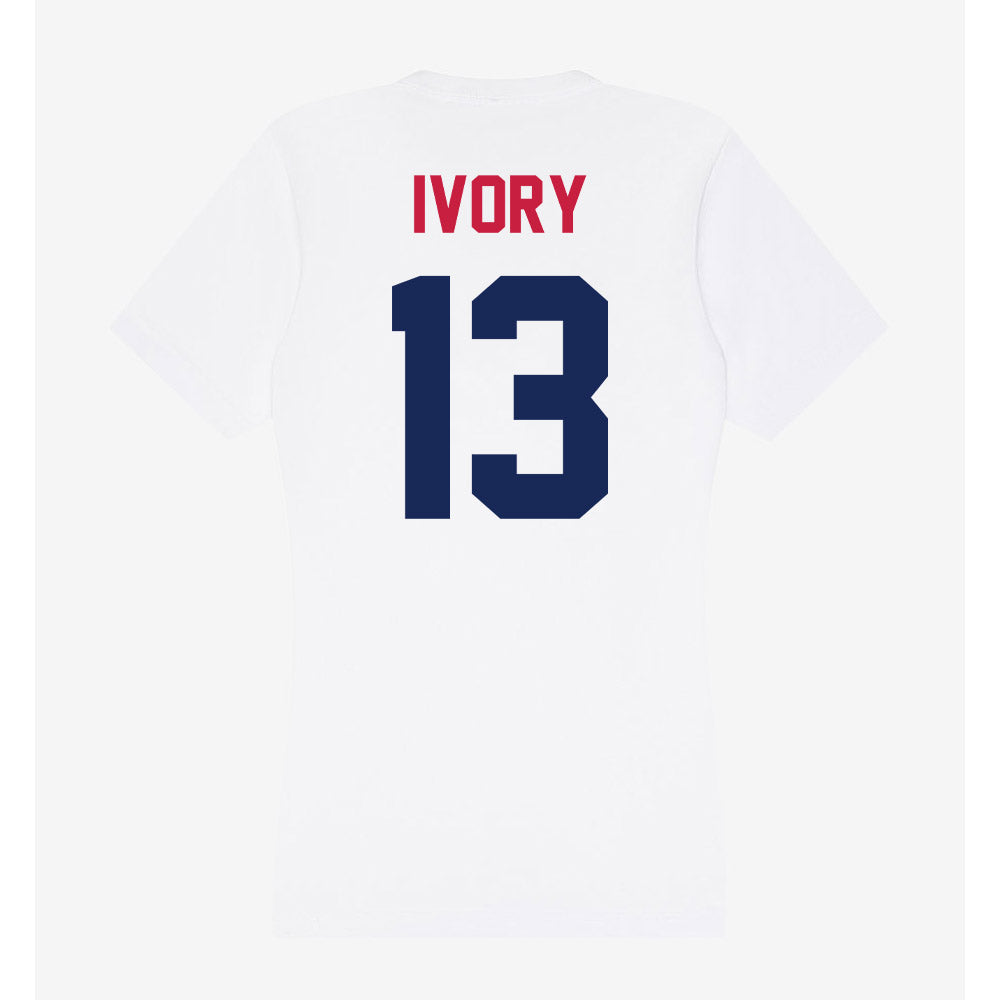 South Alabama - NCAA Football : Javon Ivory - Women's V-Neck T-Shirt-1