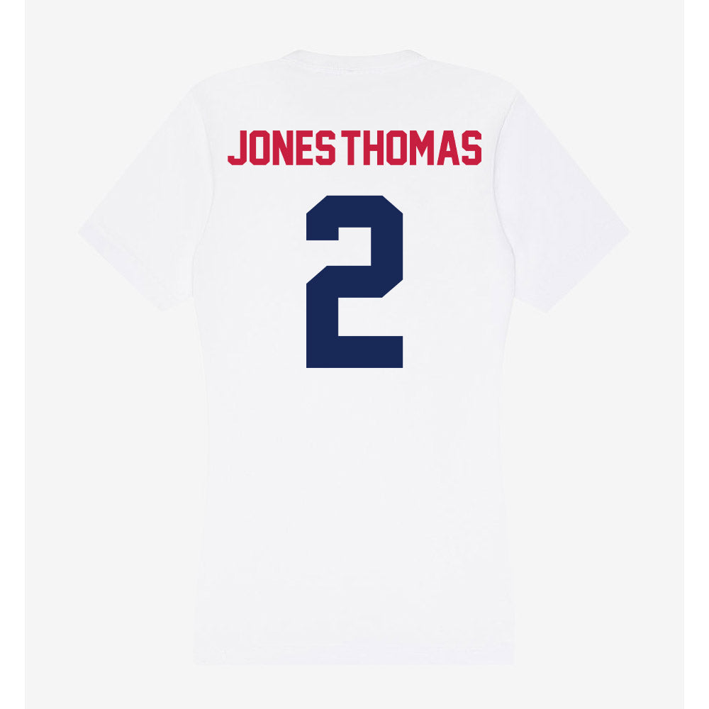South Alabama - NCAA Football : Jeremiah Jones-Thomas - Women's V-Neck T-Shirt-1
