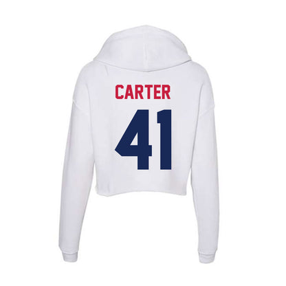 South Alabama - NCAA Football : Tyler Carter - Women's Crop Fleece Hoodie-1