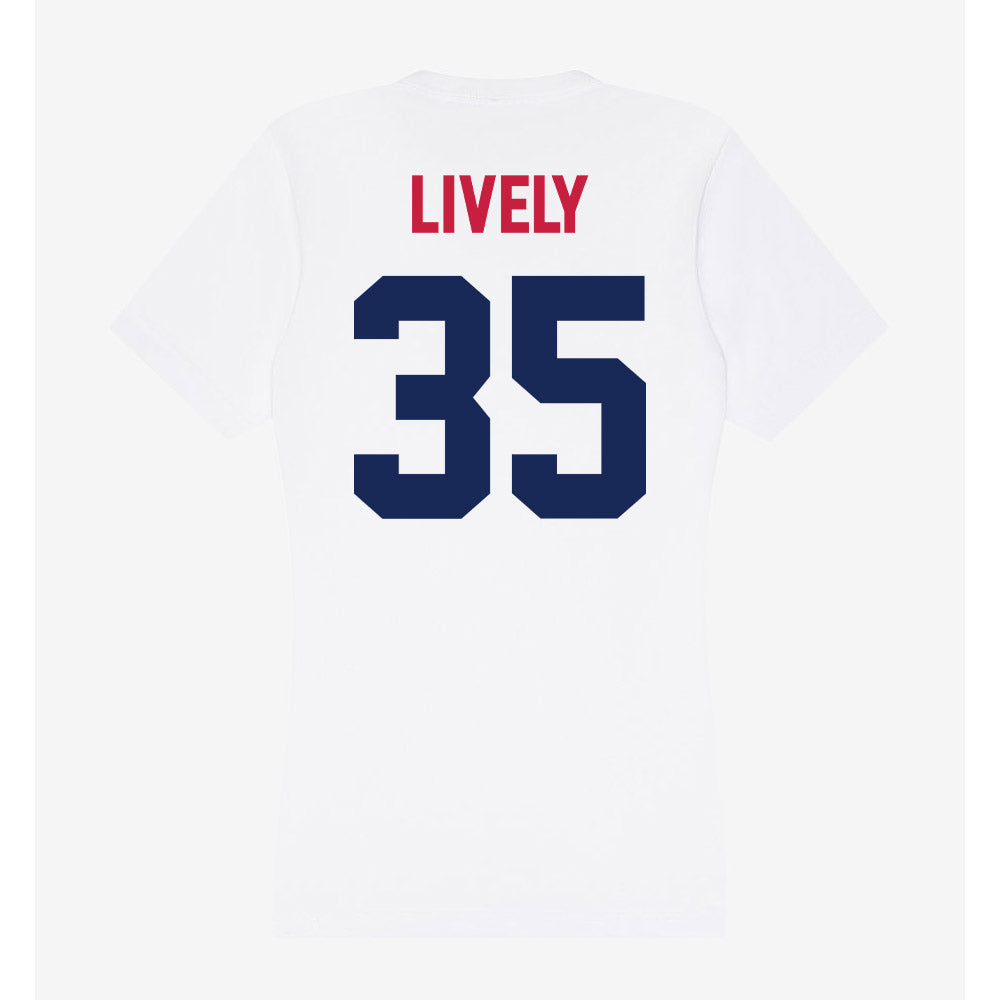 South Alabama - NCAA Softball : Presley Lively - Women's V-Neck T-Shirt-1