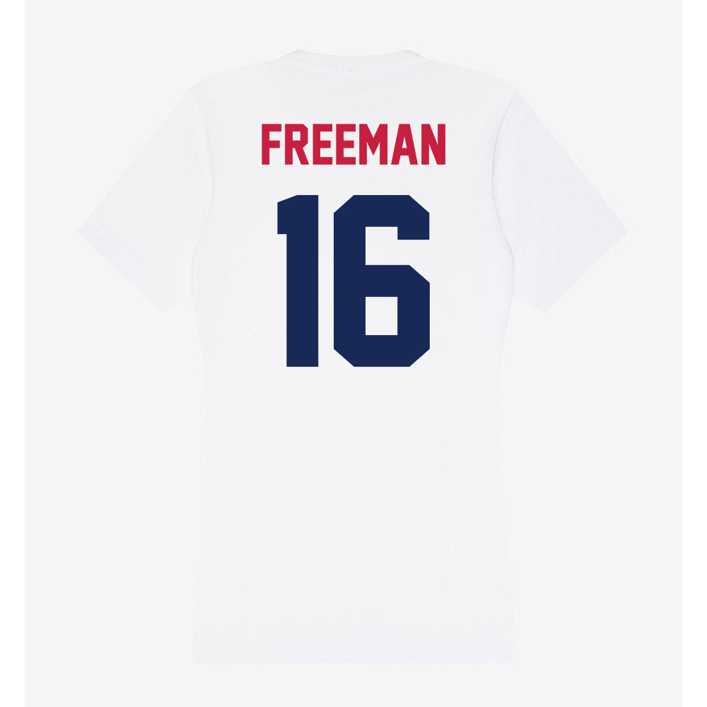 South Alabama - NCAA Women's Volleyball : Alivia Freeman - Women's V-Neck T-Shirt-1