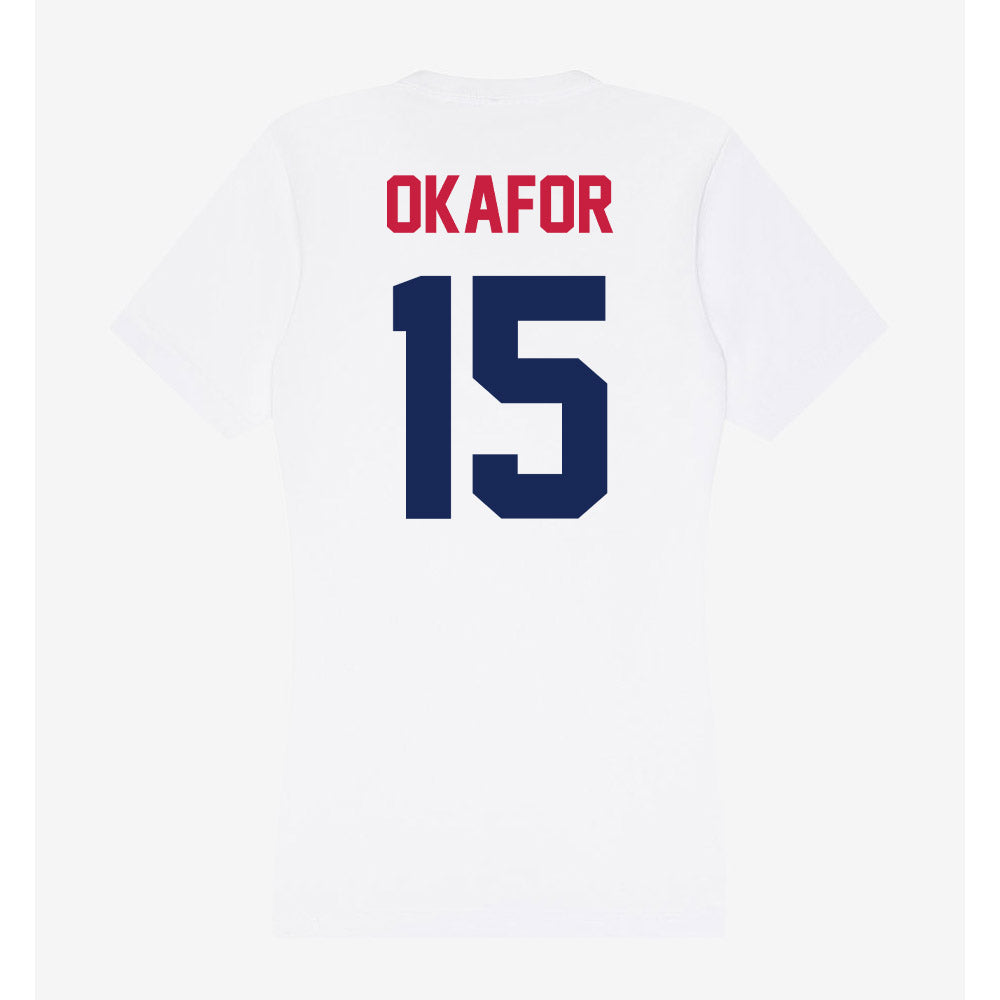 South Alabama - NCAA Women's Basketball : Princess Okafor - Women's V-Neck T-Shirt-1