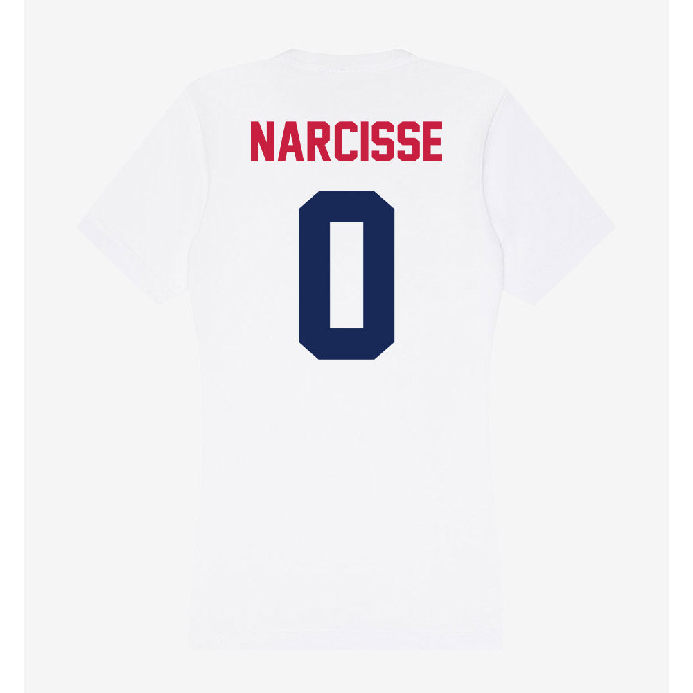 South Alabama - NCAA Women's Basketball : Chrysta Narcisse - Women's V-Neck T-Shirt-1