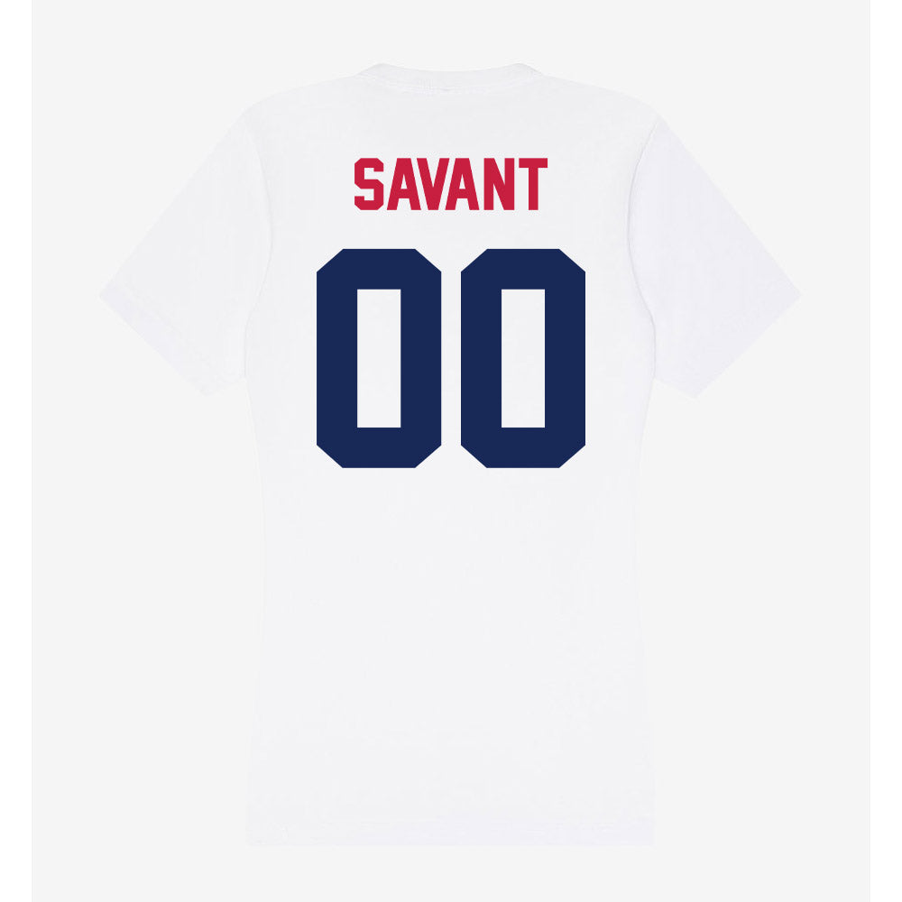 South Alabama - NCAA Softball : Kylee Savant - Women's V-Neck T-Shirt-1