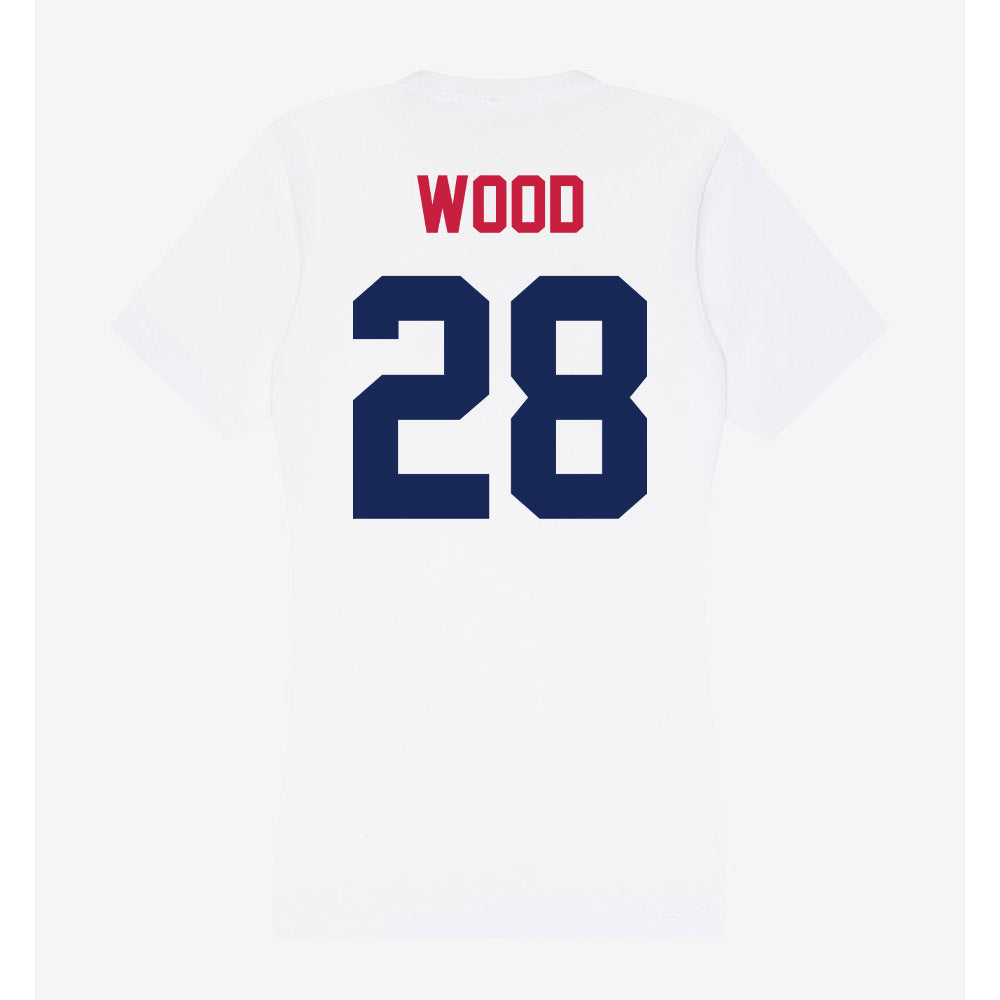 South Alabama - NCAA Baseball : Nathan Wood - Women's V-Neck T-Shirt-1