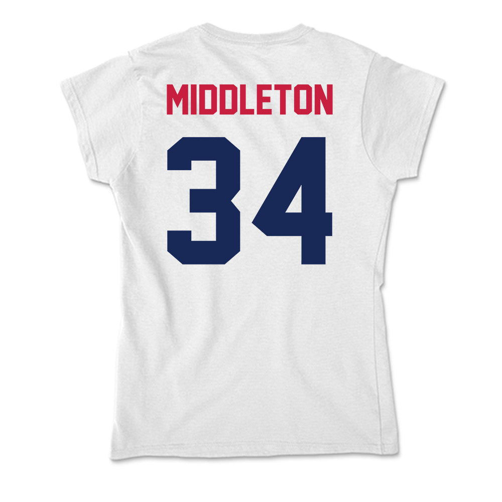 South Alabama - NCAA Baseball : Jake Middleton - Soft Style Women’s T-Shirt-1