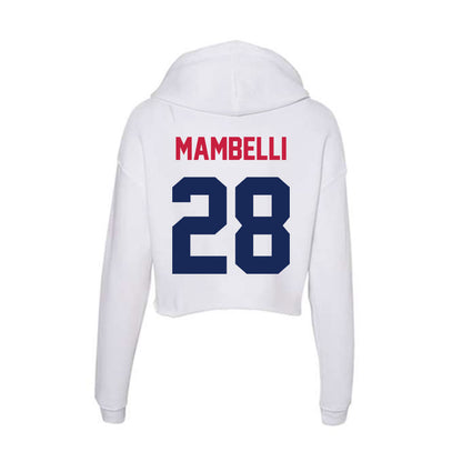 South Alabama - NCAA Softball : Virginia Mambelli - Women's Crop Fleece Hoodie-1