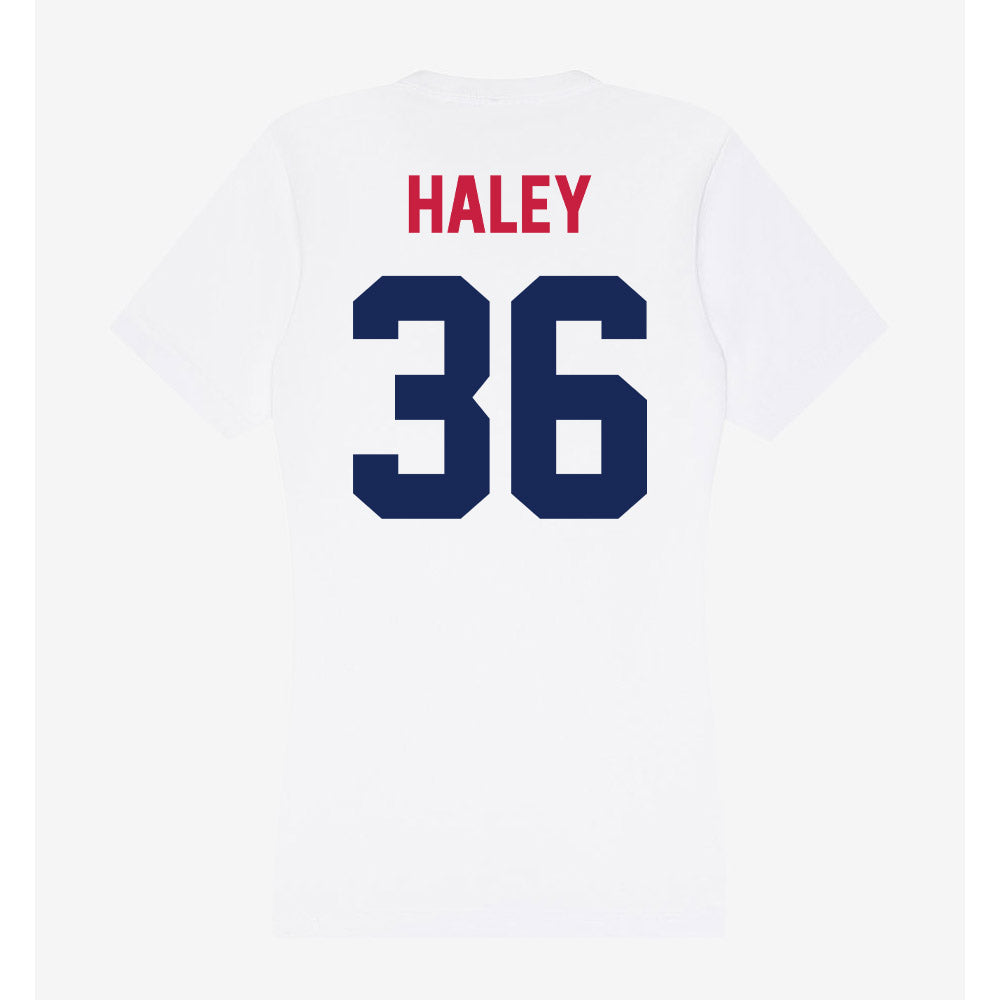 South Alabama - NCAA Baseball : Jacob Haley - Women's V-Neck T-Shirt-1