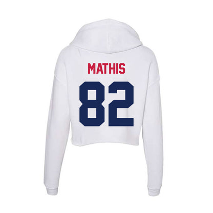 South Alabama - NCAA Football : Julius Mathis - Women's Crop Fleece Hooded Sweatshirt-1