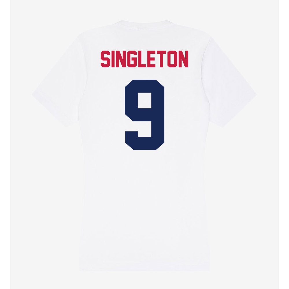 South Alabama - NCAA Football : Trent Singleton - Women's V-Neck T-Shirt-1