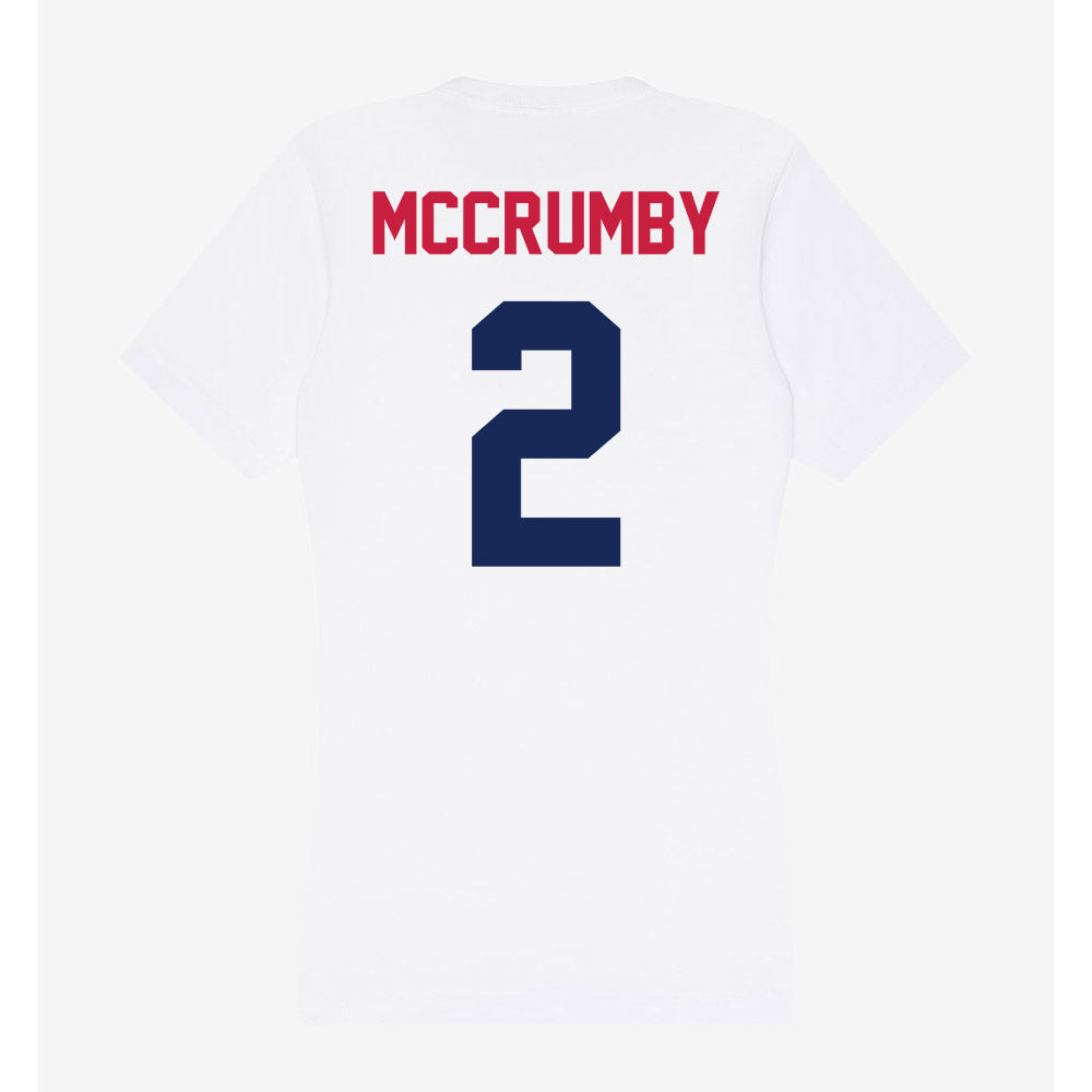 South Alabama - NCAA Football : Miller McCrumby - Women's V-Neck T-Shirt-1
