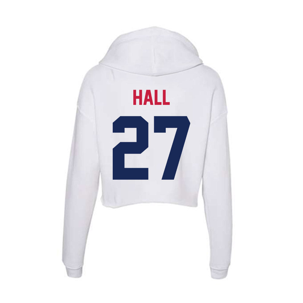 South Alabama - NCAA Football : Zech Hall - Women's Crop Fleece Hooded Sweatshirt-1