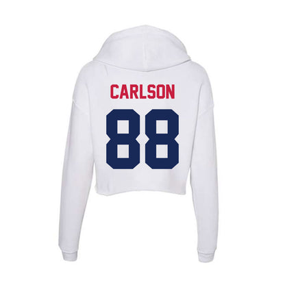 South Alabama - NCAA Football : Owen Carlson - Women's Crop Fleece Hoodie-1