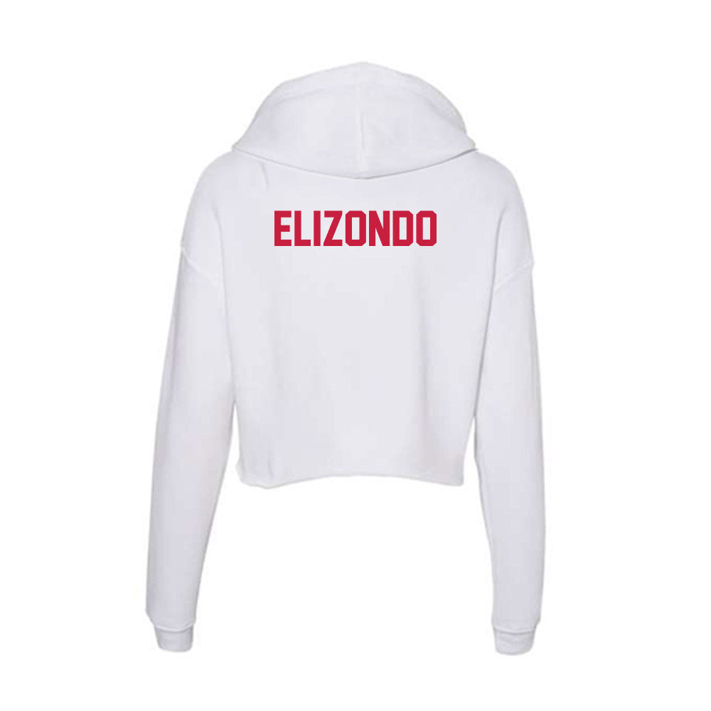 South Alabama - NCAA Women's Track & Field : Charleen Elizondo - Women's Crop Fleece Hoodie-1