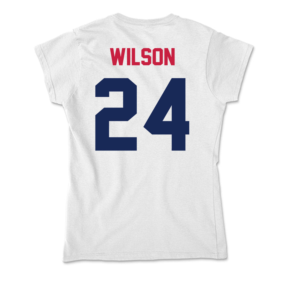 South Alabama - NCAA Women's Soccer : Larkin Wilson - Soft Style Women’s T-Shirt-1