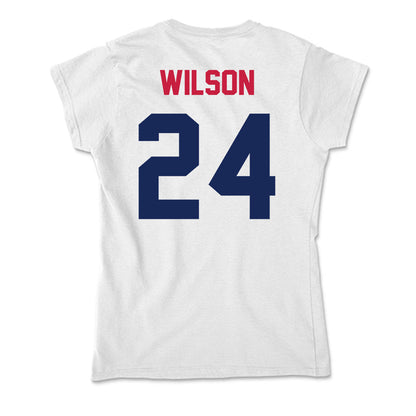 South Alabama - NCAA Women's Soccer : Larkin Wilson - Soft Style Women’s T-Shirt-1