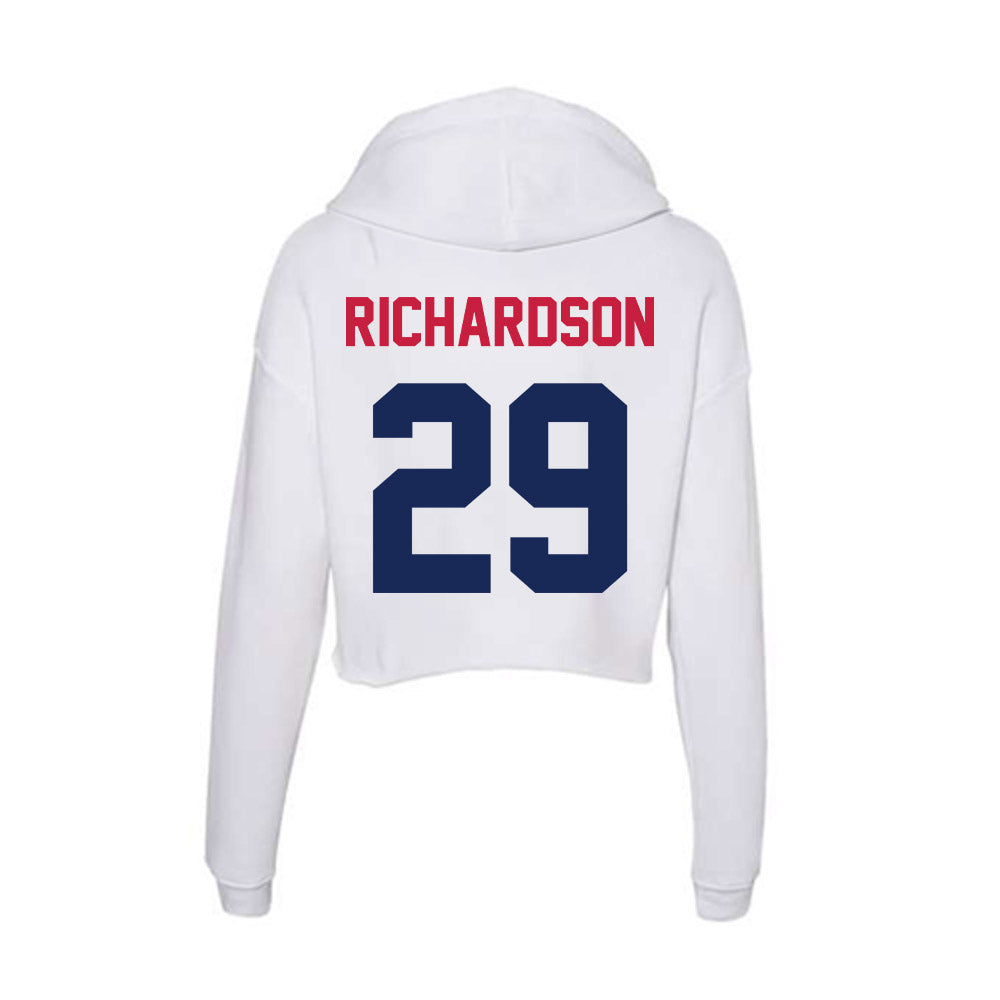 South Alabama - NCAA Baseball : Nick Richardson - Women's Crop Fleece Hoodie-1