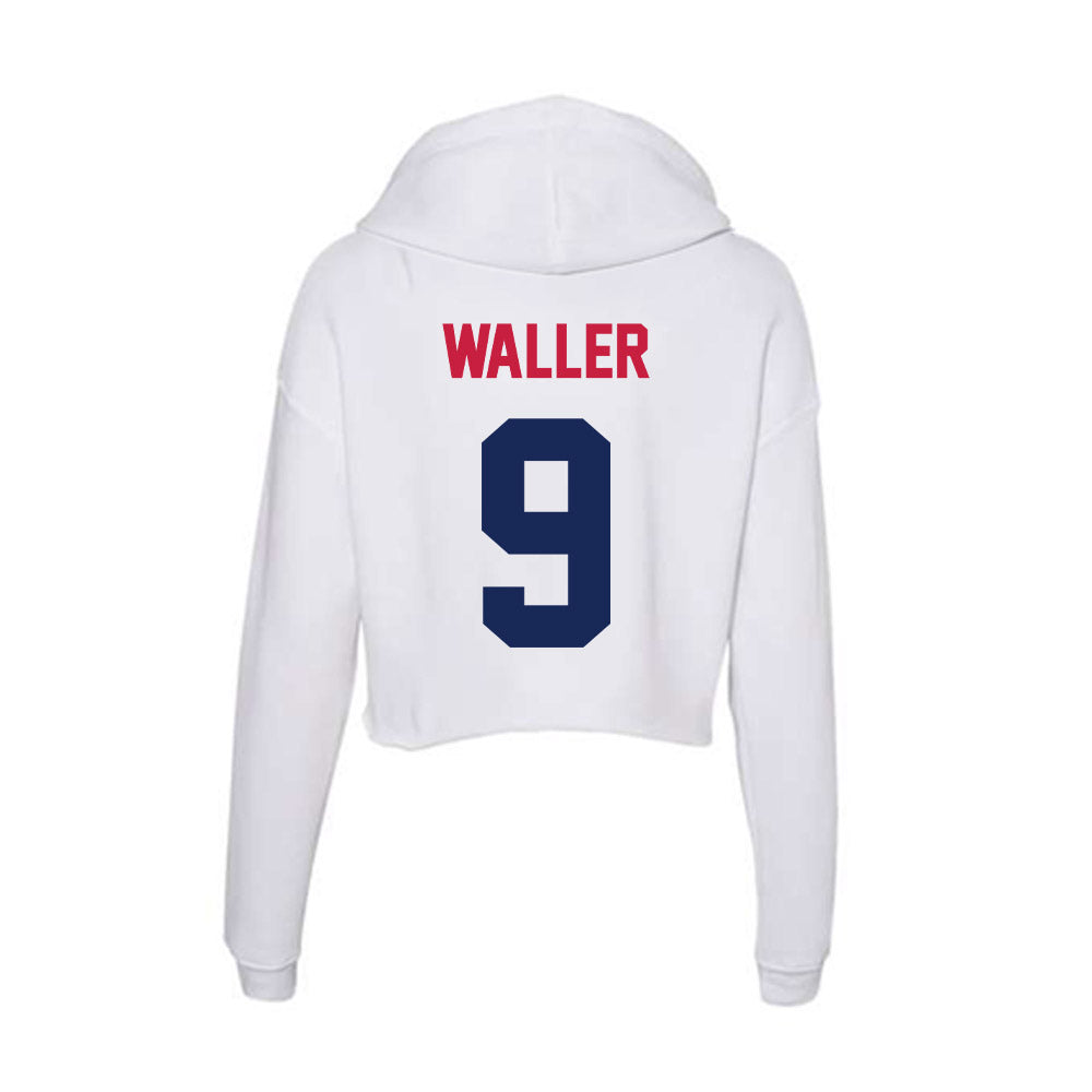 South Alabama - NCAA Football : Emmanuel Waller - Women's Crop Fleece Hoodie-1