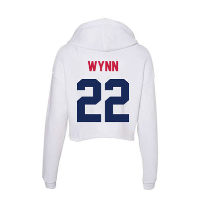 South Alabama - NCAA Football : Caleb Wynn - Women's Crop Fleece Hoodie-1