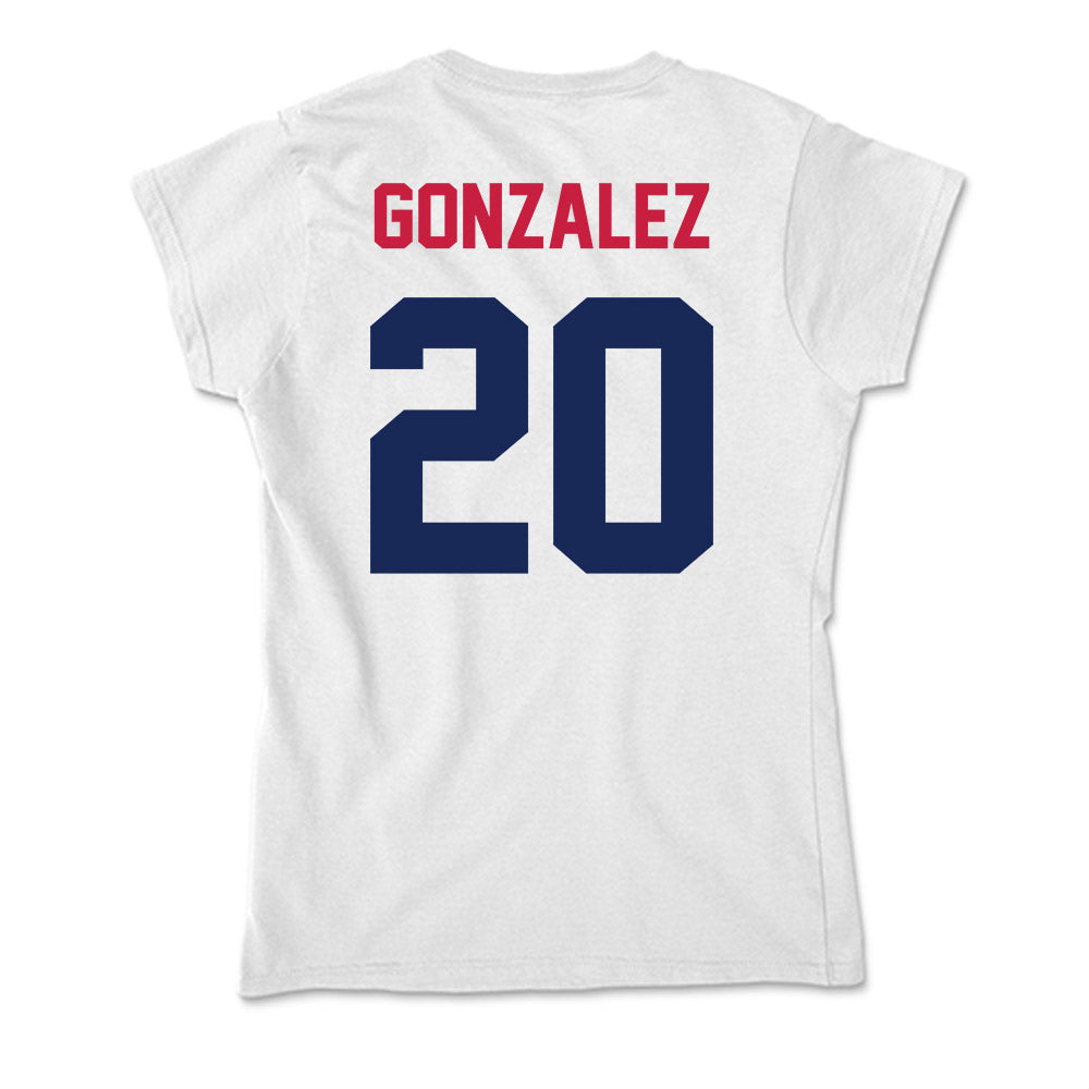 South Alabama - NCAA Women's Basketball : Daniela Gonzalez - Soft Style Women’s T-Shirt-1