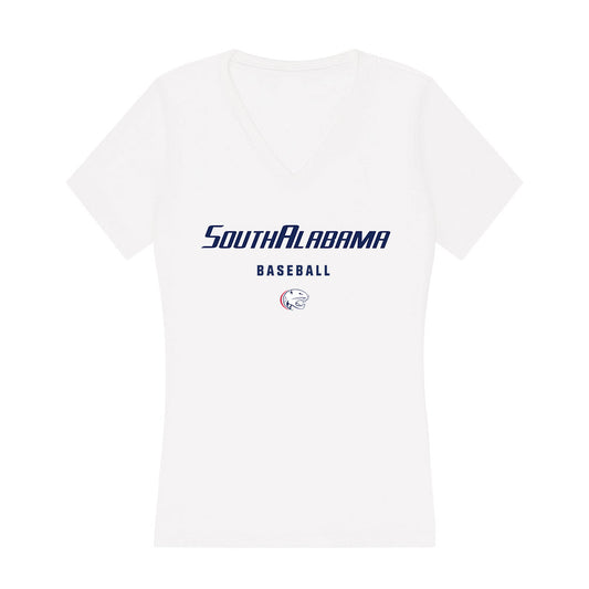 South Alabama - NCAA Baseball : Bryant Quimby - Women's V-Neck T-Shirt-0