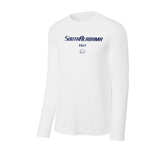 South Alabama - NCAA Men's Golf : Easton Haworth - Activewear Long Sleeve T-Shirt-0