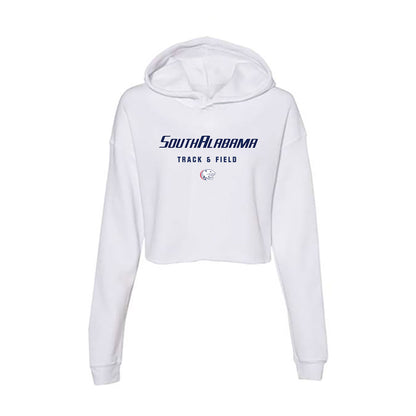 South Alabama - NCAA Men's Track & Field : Brody Hamilton - Women's Crop Fleece Hoodie-0