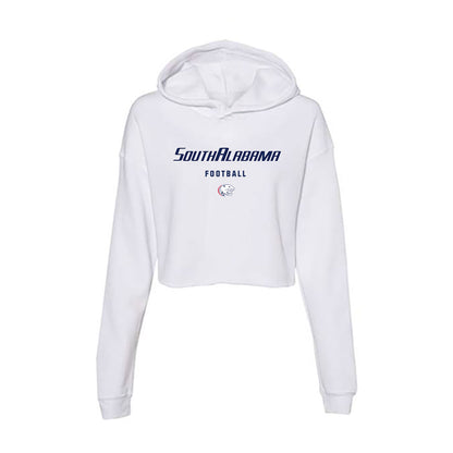 South Alabama - NCAA Football : Max Roth - Women's Crop Fleece Hooded Sweatshirt-0
