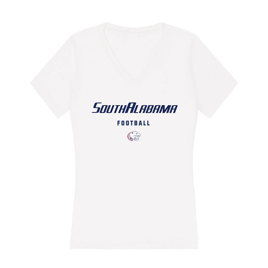 South Alabama - NCAA Football : Anthony Jeffery - Women's V-Neck T-Shirt-0