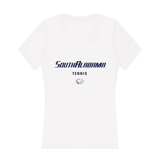 South Alabama - NCAA Men's Tennis : Deren Yigin - Women's V-Neck T-Shirt-0