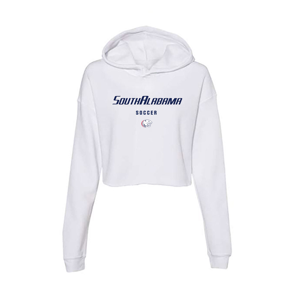 South Alabama - NCAA Women's Soccer : Larkin Wilson - Women's Crop Fleece Hoodie-0