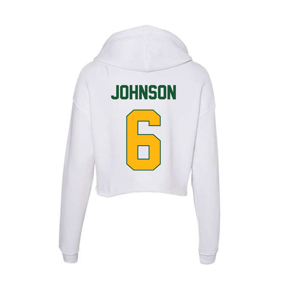 UAB - NCAA Football : AJ Johnson - Classic Shersey Women's Crop Fleece Hooded Sweatshirt-1