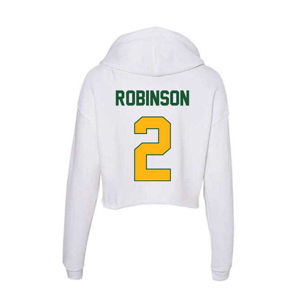 UAB - NCAA Football : Roderick Robinson - Classic Shersey Women's Crop Fleece Hooded Sweatshirt-1