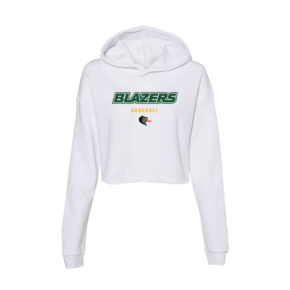 UAB - NCAA Baseball : Carter Samuelson - Classic Shersey Women's Crop Fleece Hoodie-0
