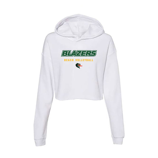 UAB - NCAA Beach Volleyball : Alexa Smith - Classic Shersey Women's Crop Fleece Hoodie-0