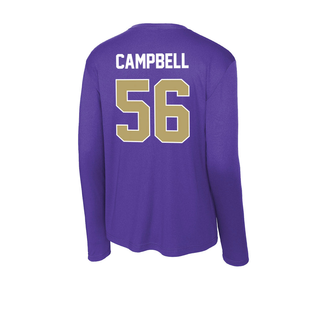 JMU - NCAA Football : JaKobe Campbell - Activewear Long Sleeve T-Shirt-1