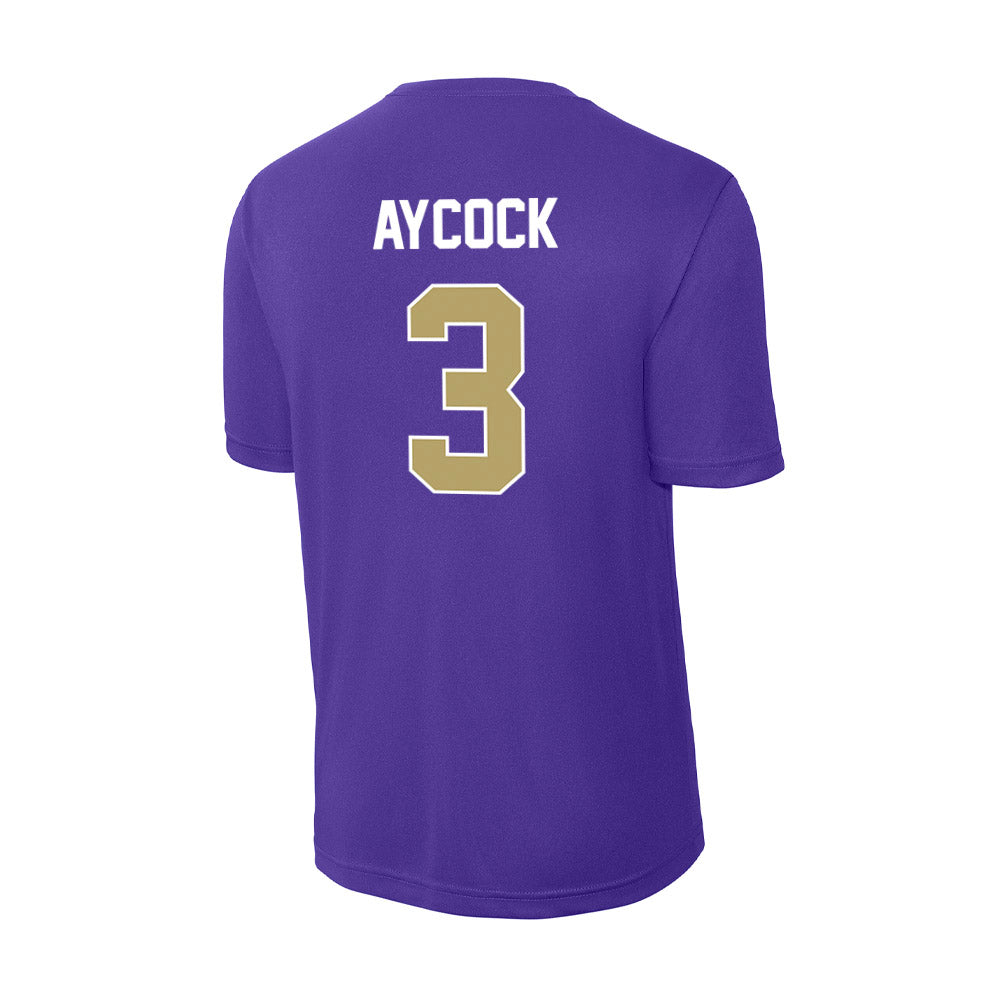 JMU - NCAA Baseball : Cameron Aycock - Activewear T-Shirt-1