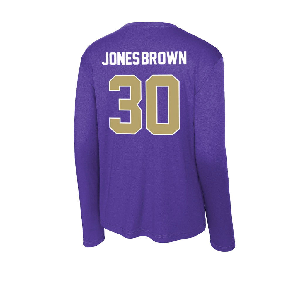 JMU - NCAA Women's Basketball : Ja'Quoia Jones-Brown - Classic Shersey Activewear Long Sleeve T-Shirt-1