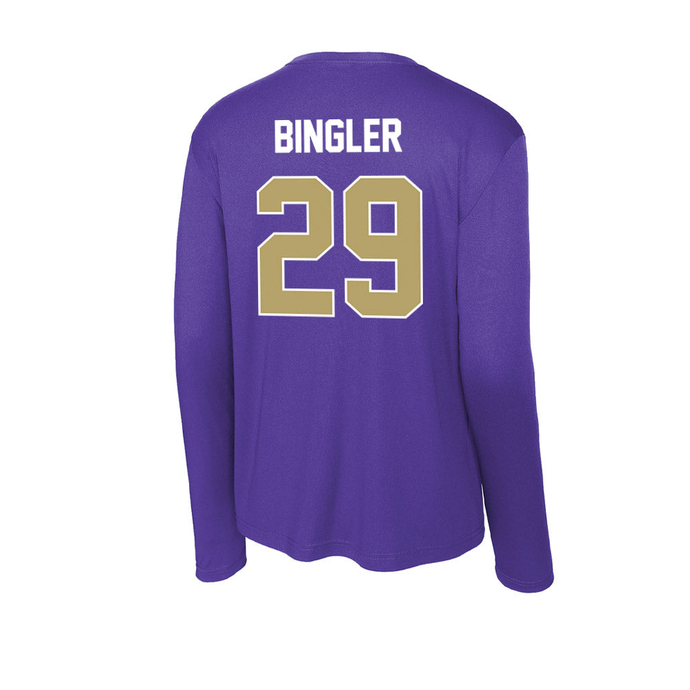 JMU - NCAA Baseball : Alex Bingler - Activewear Long Sleeve T-Shirt-1