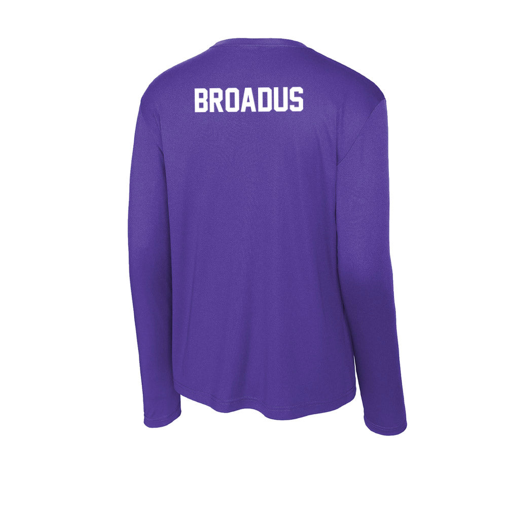 JMU - NCAA Women's Track & Field : Vashaun Broadus - Classic Shersey Activewear Long Sleeve T-Shirt-1