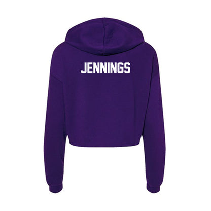 JMU - NCAA Cheerleading : Hailey Jennings - Classic Shersey Women's Crop Fleece Hoodie-1