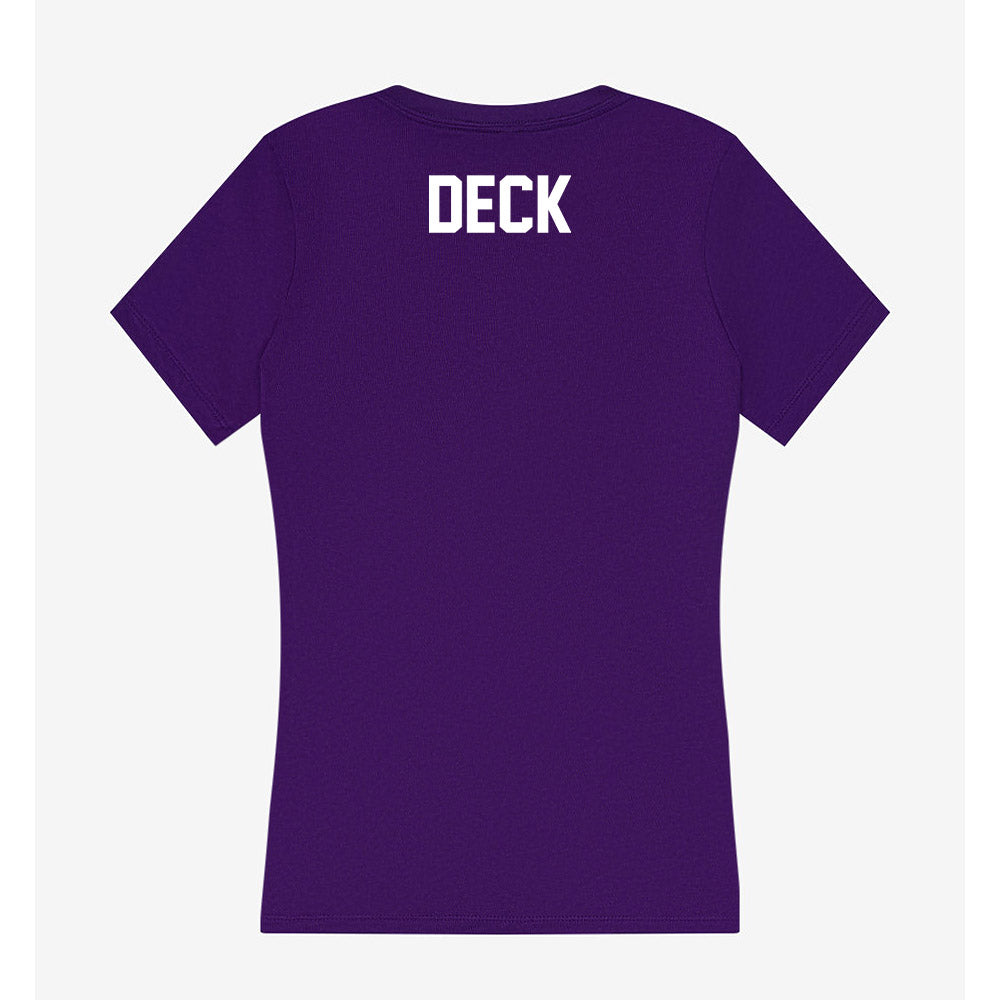 JMU - NCAA Cheerleading : Emily Deck - Classic Shersey Women's V-Neck T-Shirt-1