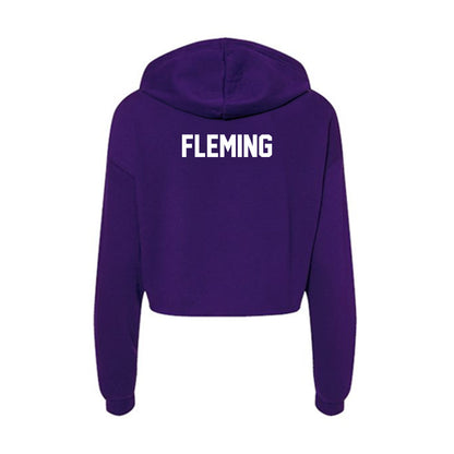 JMU - NCAA Cheerleading : Dominic Fleming - Classic Shersey Women's Crop Fleece Hoodie-1
