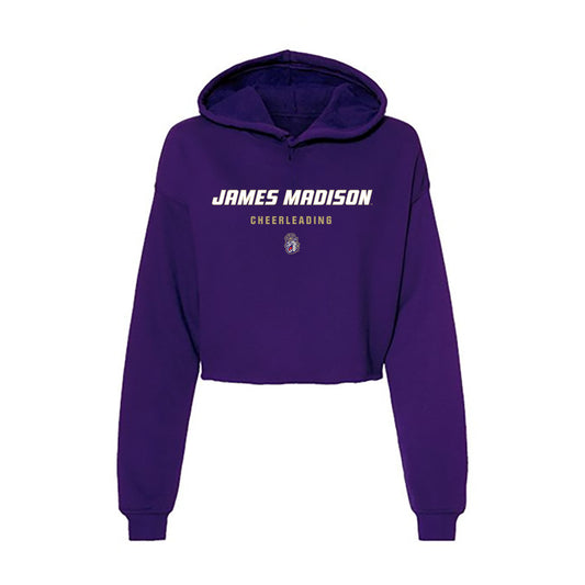 JMU - NCAA Cheerleading : Riley Hoover - Classic Shersey Women's Crop Fleece Hoodie-0