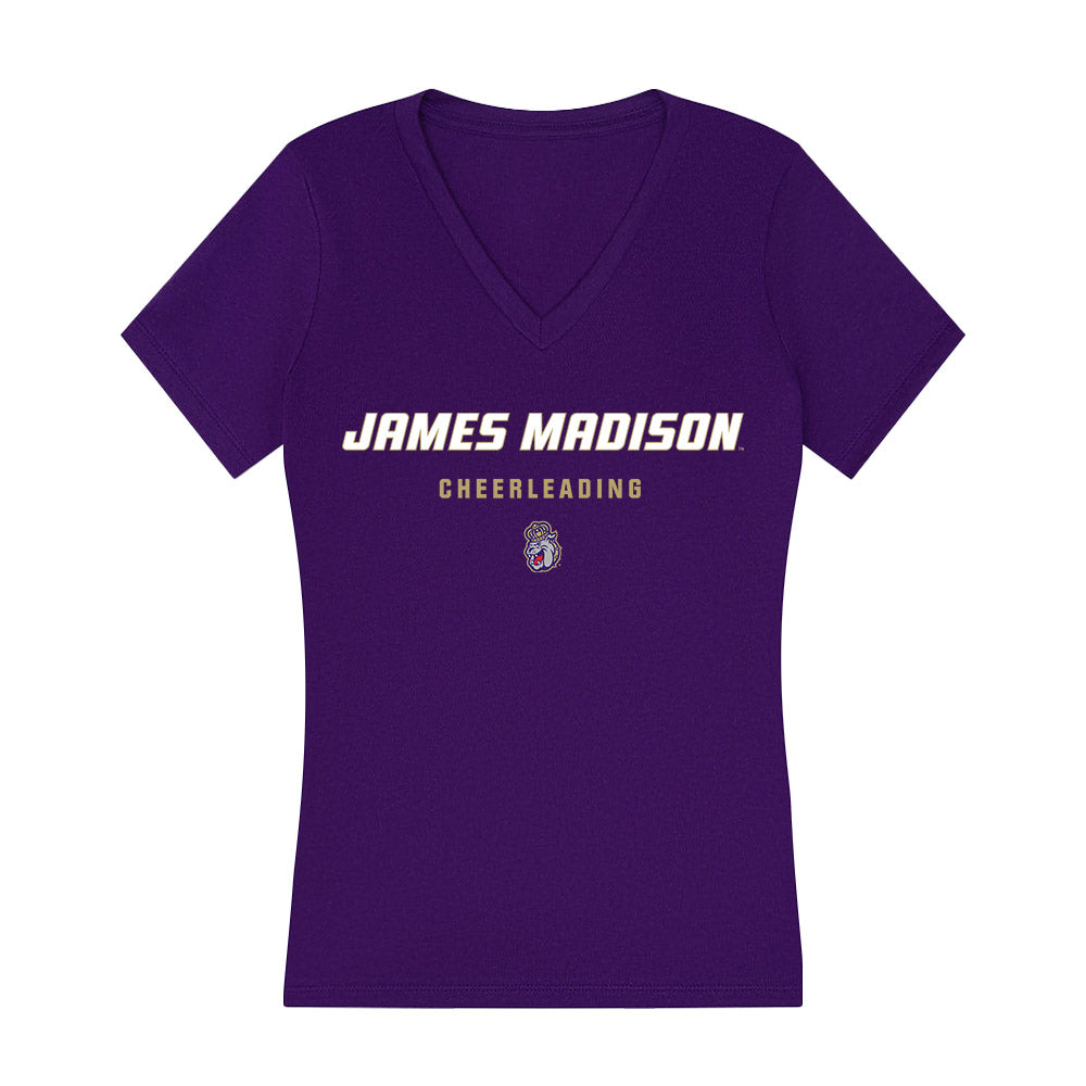 JMU - NCAA Cheerleading : Emily Deck - Classic Shersey Women's V-Neck T-Shirt-0