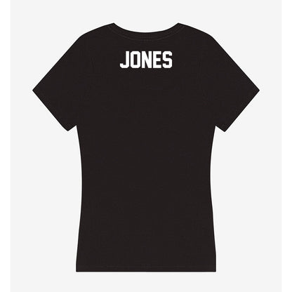 Campbell - NCAA Cheerleading : Madison Jones - Women's V-Neck T-Shirt-1