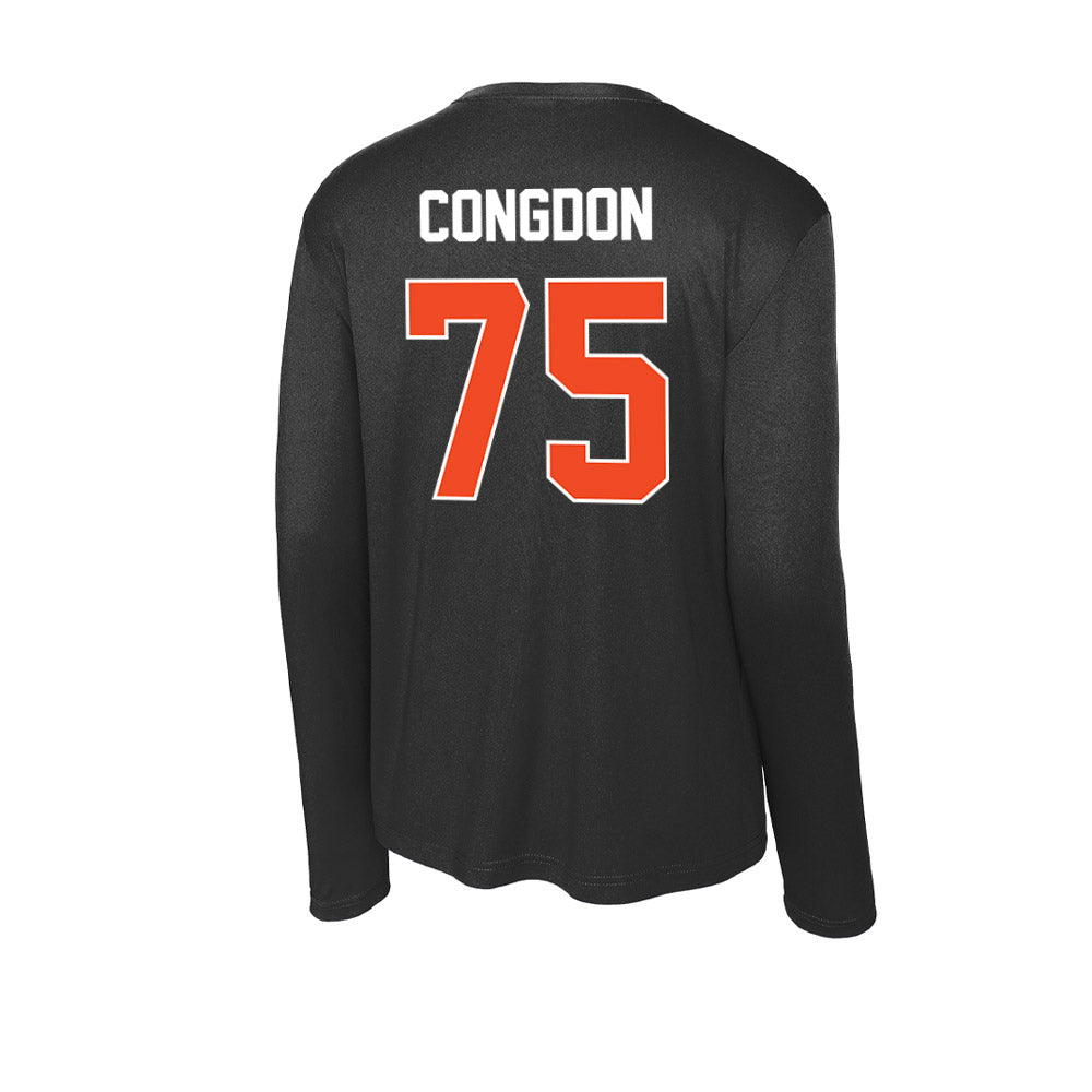 Campbell - NCAA Football : Dylan Congdon - Activewear Long Sleeve T-Shirt-1