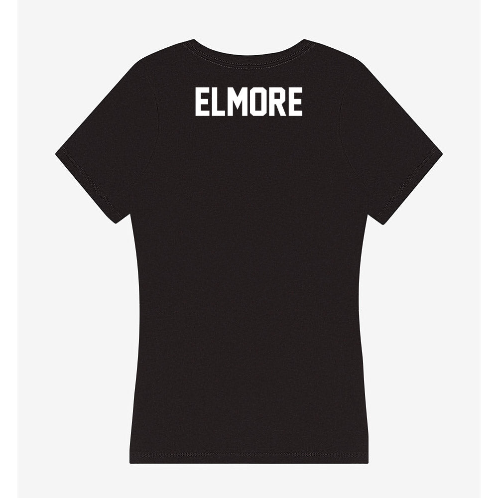 Campbell - NCAA Cheerleading : Angel Elmore - Women's V-Neck T-Shirt-1
