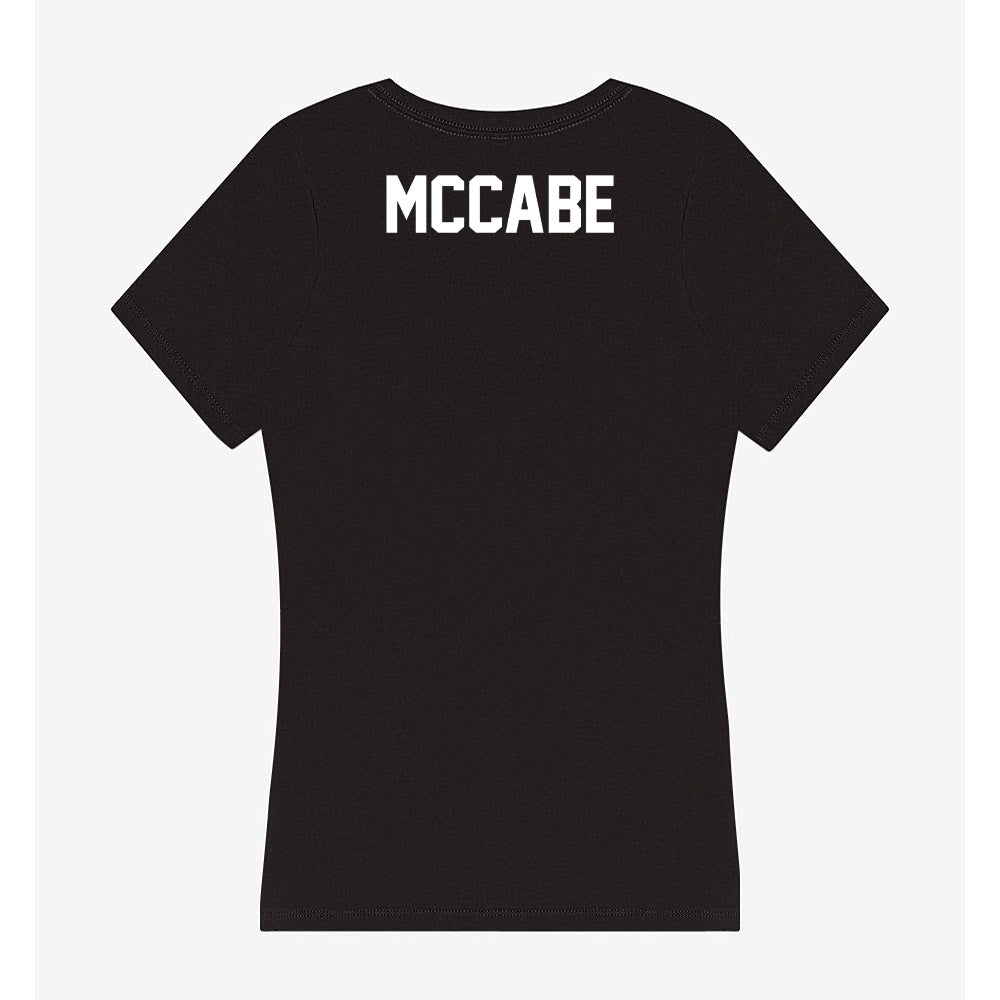 Campbell - NCAA Cheerleading : Victoria McCabe - Women's V-Neck T-Shirt-1